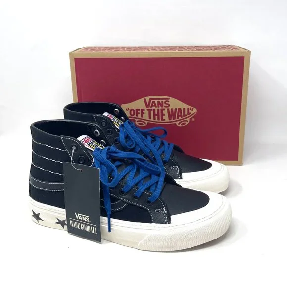 Vans Sk8 Hi 138 Decon Canvas Leather Black Skateboarding Women's S VN0A3MV16BD - Picture 7 of 11